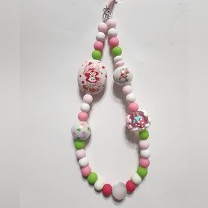 Phone Chain Strawberry Keychain Beaded Gift Multicolor Colorful